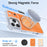 For iPhone 17 Pro Max Case Rotating Ring Holder Kickstand TPU + Acrylic Shockproof Phone Cover - Orange - 2
