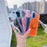 For iPhone 16 Case Rotating Ring Holder Kickstand TPU + Acrylic Shockproof Phone Cover - Black - 6