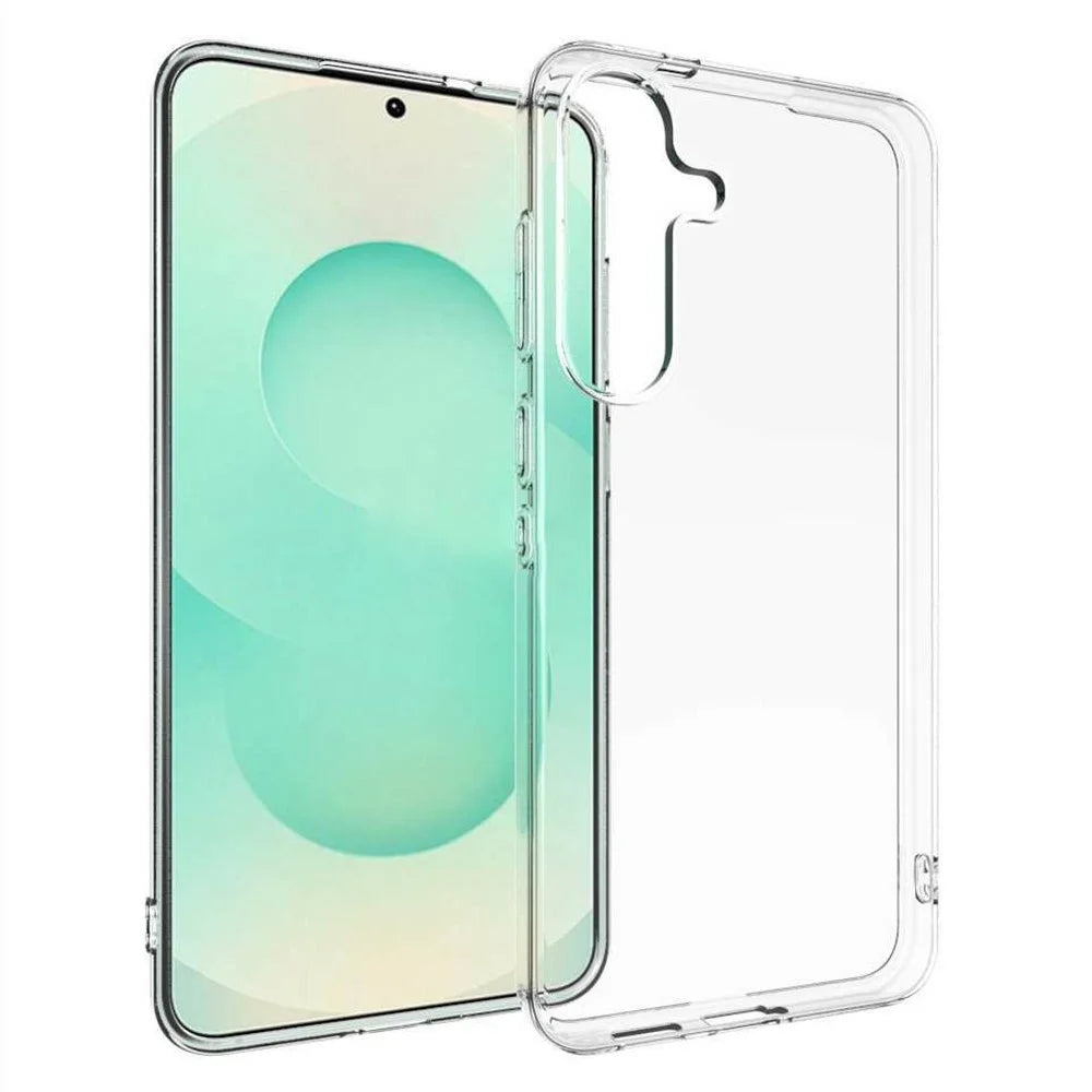For Samsung Galaxy S26 FE Case Anti-Fingerprint Crystal Clear TPU Phone Cover - 1