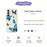 For Samsung Galaxy A37 5G Case Blue Butterflies Pattern Printing Straight Edge TPU Phone Back Cover - Beige - 2