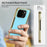 For Google Pixel 10 Pro Fold Case AG Matte Hard PC Folding Phone Cover with Tempered Glass Film - Baby Blue - 2