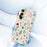 For Samsung Galaxy A37 5G Case Colorful Flower Branches Pattern Printing Straight Edge TPU Phone Back Cover - Beige - 5