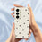 For Samsung Galaxy A27 5G Case Little Hearts Pattern Printing Straight Edge TPU Phone Back Cover - Beige - 6