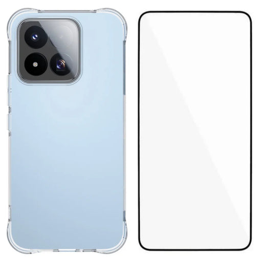 WANLONFENG for Xiaomi 17 Max WL Series Case 2.0mm TPU Phone Cover with Tempered Glass Film - Transparent - 1