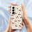 For Samsung Galaxy A27 5G Case Cherry Pattern Printing Straight Edge TPU Phone Back Cover - Beige - 6