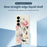 For Samsung Galaxy A27 5G Case Big Flowers Pattern Printing Straight Edge TPU Phone Back Cover - Beige - 3