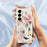 For Samsung Galaxy A27 5G Case Big Flowers Pattern Printing Straight Edge TPU Phone Back Cover - Beige - 6