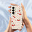 For Samsung Galaxy A27 5G Case Big Bow Cherry Pattern Printing Straight Edge TPU Phone Back Cover - Beige - 6