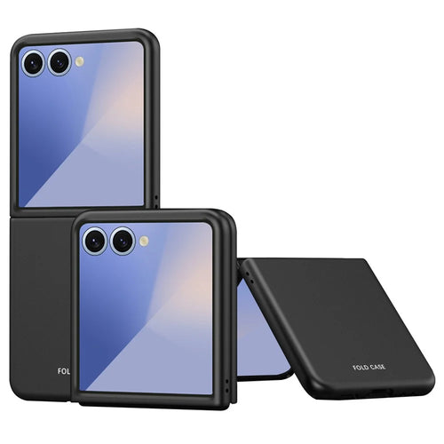 For Samsung Galaxy Z Flip8 Case Skin-Touch Hard PC Phone Cover - Black - 1