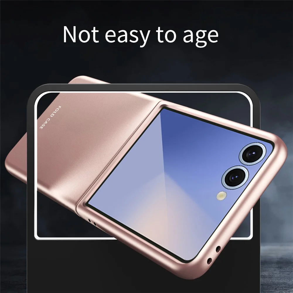 For Samsung Galaxy Z Flip8 Case Skin-Touch Hard PC Phone Cover - Black - 3