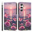 For Samsung Galaxy S26 FE Case Pattern Printing PU Leather Flip Wallet Phone Cover with Wrist Strap - Rose Butterfly - 1