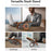 For iPhone 14 Pro Magnetic Case Double Color Rotating Ring Kickstand PC + TPU Phone Cover - Orange - 4