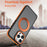 For iPhone 14 Pro Magnetic Case Double Color Rotating Ring Kickstand PC + TPU Phone Cover - Orange - 7
