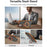 For Samsung Galaxy S24+  /  S25+ Magnetic Case Double Color Rotating Ring Kickstand PC + TPU Phone Cover - Orange - 4
