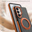 For Samsung Galaxy S24+  /  S25+ Magnetic Case Double Color Rotating Ring Kickstand PC + TPU Phone Cover - Orange - 5