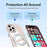 For iPhone 12 Pro Max Magnetic Case Rotating Ring Kickstand Dual Color Acrylic + TPU Clear Phone Cover - White - 6