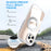 For iPhone 12 Pro Max Magnetic Case Rotating Ring Kickstand Dual Color Acrylic + TPU Clear Phone Cover - White - 7