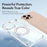 For iPhone 14 Pro Max Magnetic Case Rotating Ring Kickstand Dual Color Acrylic + TPU Clear Phone Cover - White - 5