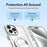 For iPhone 14 Pro Max Magnetic Case Rotating Ring Kickstand Dual Color Acrylic + TPU Clear Phone Cover - White - 6