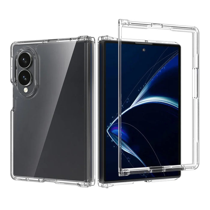 For Samsung Galaxy Z Fold8 Clear Phone Case TPU+Acrylic Shockproof Phone Back Cover - Transparent - 1
