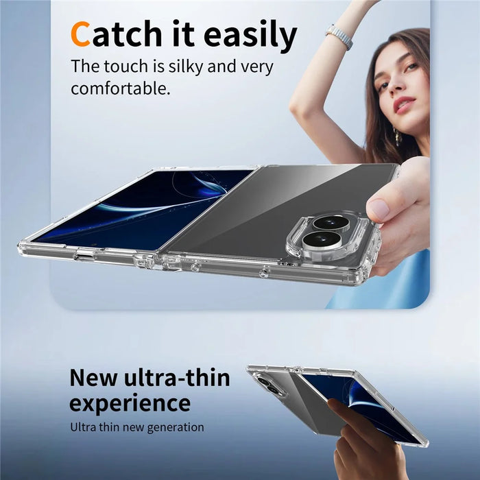 For Samsung Galaxy Z Fold8 Clear Phone Case TPU+Acrylic Shockproof Phone Back Cover - Transparent - 5