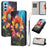 For Samsung Galaxy S26 FE Wallet Case Pattern Printing PU Leather Phone Cover with Lanyard - Sunflower - 2