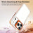For iPhone 17 Pro Max Case Metal Camera Kickstand Shockproof Clear PC + TPU Phone Cover - Transparent Orange - 2