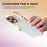 For iPhone 17 Pro Max Case Metal Camera Kickstand Shockproof Clear PC + TPU Phone Cover - Transparent Orange - 7