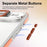 For iPhone Air Case Metal Camera Kickstand Shockproof Clear PC + TPU Phone Cover - Transparent Orange - 6