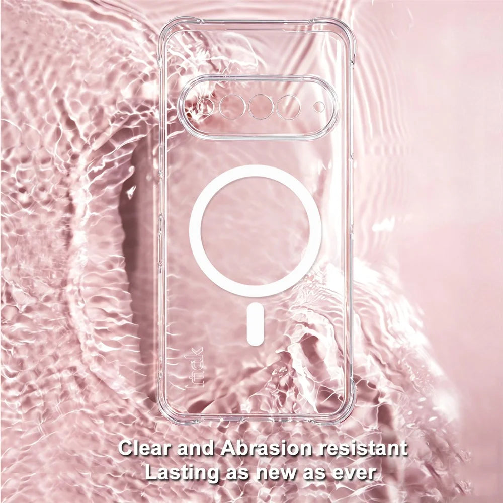 IMAK for Natural AI Phone Magnetic Case Airbag Shockproof Protection TPU Phone Cover - Transparent - 5