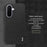 IMAK Ruiyi Series for Samsung Galaxy M47 5G / A27 5G Case Fabric Texture Leather + PC Phone Back Cover - Black - 5