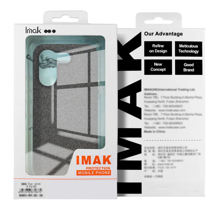 IMAK Ruiyi Series for Samsung Galaxy M47 5G / A27 5G Case Fabric Texture Leather + PC Phone Back Cover - Black - 6