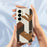 For Samsung Galaxy A37 5G Case Geometric Wood Grain Pattern Printing Straight Edge TPU Phone Back Cover - Beige - 5