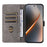 For ZTE nubia Neo 5 5G Wallet Case RFID Blocking PU Leather Phone Cover Stand with Strap - Brown - 2