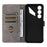 For ZTE nubia Neo 5 5G Wallet Case RFID Blocking PU Leather Phone Cover Stand with Strap - Brown - 5