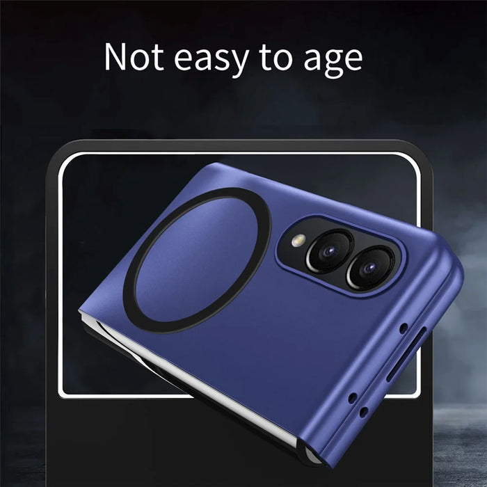 For Samsung Galaxy Z Fold8 Magnetic Case Skin-Touch Matte Hard PC Phone Cover - Sapphire - 3
