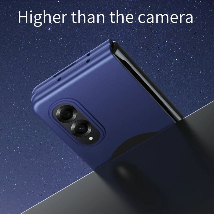 For Samsung Galaxy Z Fold8 Magnetic Case Skin-Touch Matte Hard PC Phone Cover - Sapphire - 4