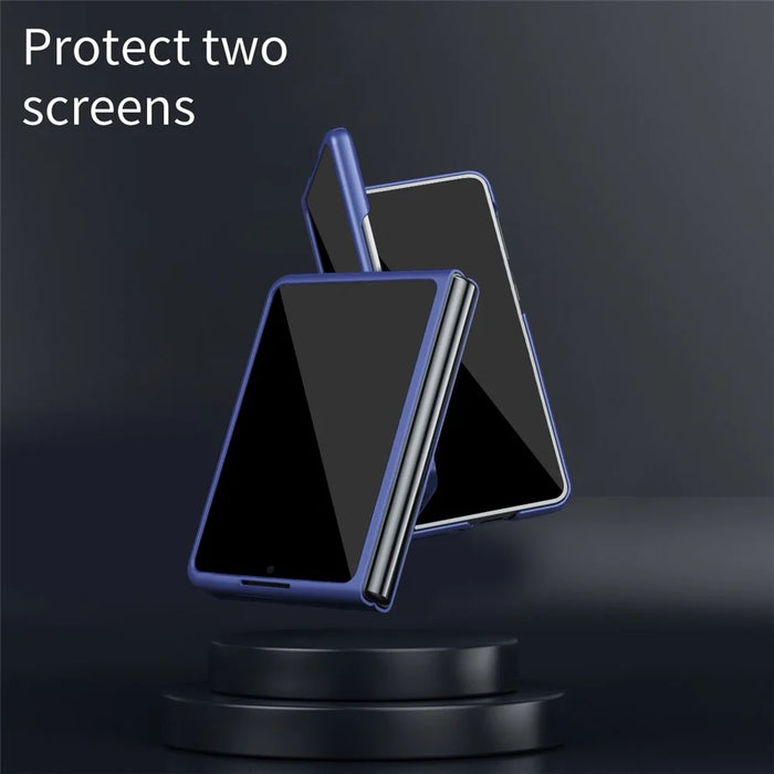 For Samsung Galaxy Z Fold8 Magnetic Case Skin-Touch Matte Hard PC Phone Cover - Sapphire - 5
