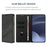 For Natural AI Phone Case 009 Punk Style Imprinted Wallet Stand Folio Flip Leather Cover - Black - 3
