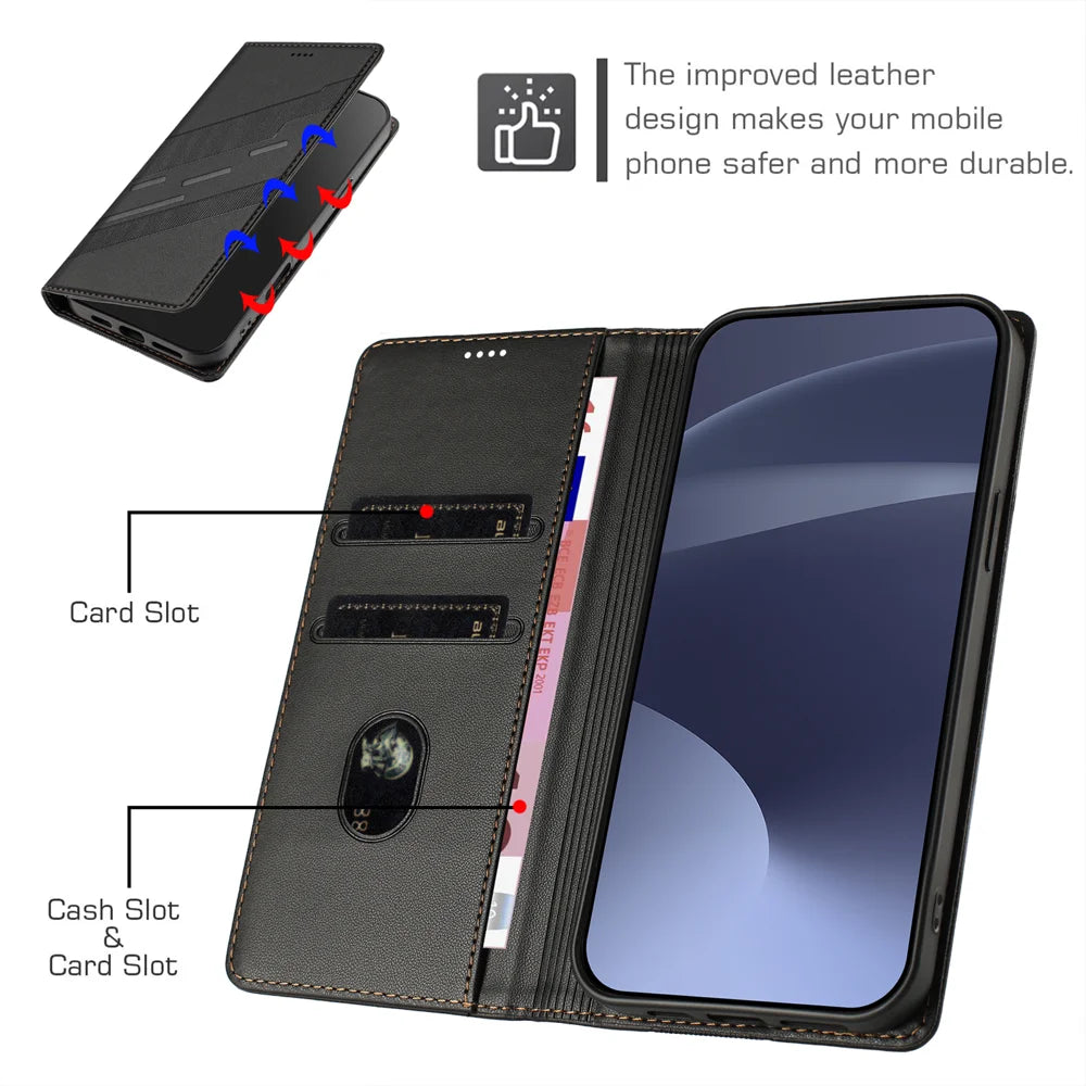 For OnePlus Ace 6 Ultra 5G Case 009 Punk Style Imprinted Wallet Stand Folio Flip Leather Cover - Black - 4