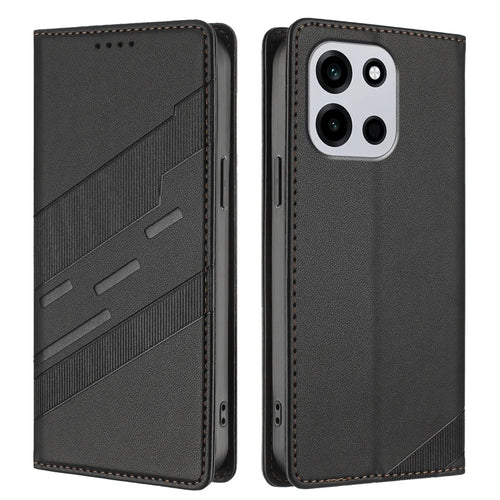 For OnePlus Nord CE6 5G / OnePlus Turbo 6V 5G / OnePlus Turbo 6 5G / OnePlus Nord 6 5G Case 009 Punk Style Imprinted Wallet Stand Folio Flip Leather Cover - Black - 1