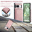 CASEME for Google Pixel 8a JEEHOOD Case  J02 Leather Back Cover with Detachable Zipper Card Holder Kickstand - Pink - 6