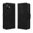 For TCL K70 5G Leather Case Phone Wallet Cover with Multiple Card Slots - Black - 1
