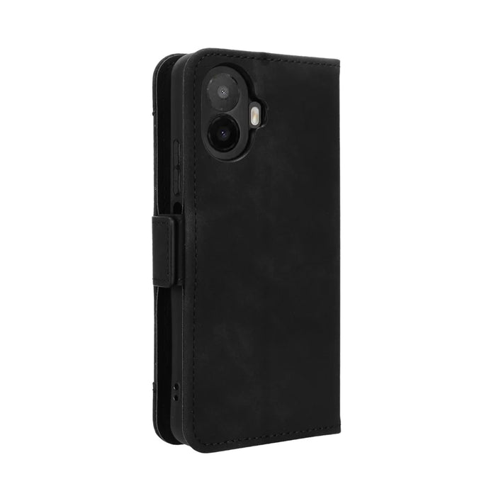 For TCL K70 5G Leather Case Phone Wallet Cover with Multiple Card Slots - Black - 7