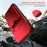 For iPhone 17 Pro Case Slide Camera Cover Kickstand PC + TPU Phone Shell with Card Holder - Red - 4