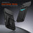 For iPhone 16 Pro Max Case Slide Camera Cover Kickstand PC + TPU Phone Shell with Card Holder - Black - 2