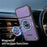 For iPhone 16 Pro Case Sliding Camera Cover Ring Kickstand PC + TPU Phone Shell with Tempered Glass Film - Purple - 3