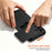 For Samsung Galaxy A27 5G Case Slide Camera Cover Kickstand PC + TPU Phone Shell with Card Holder - Black - 5