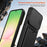 For Samsung Galaxy A27 5G Case Slide Camera Cover Kickstand PC + TPU Phone Shell with Card Holder - Black - 7