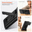 For Samsung Galaxy A56 5G Case Slide Camera Cover Kickstand PC + TPU Phone Shell with Card Holder - Black - 4